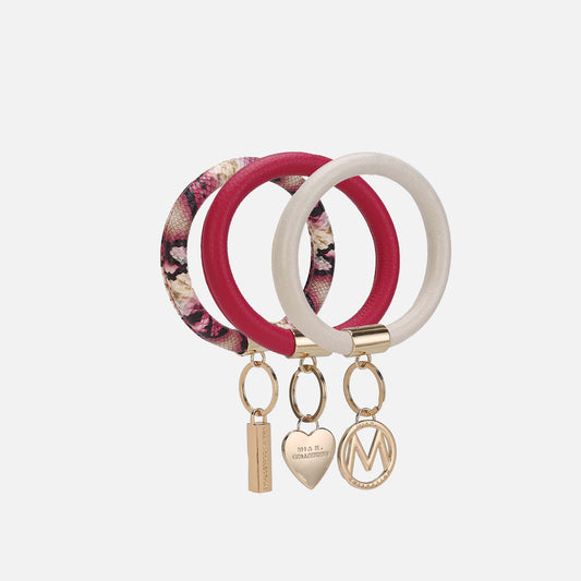 Jasmine Bangle Bracelet Keyring Set - GF