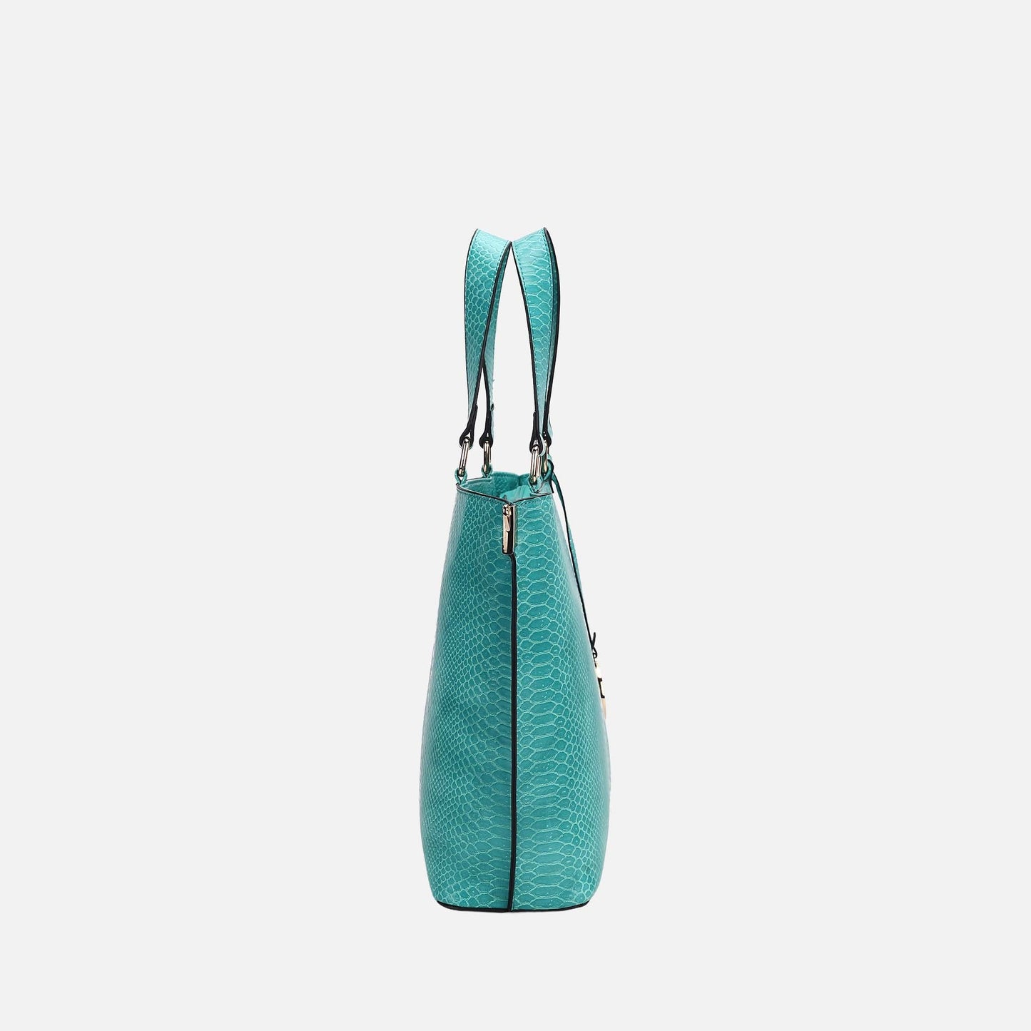 MKF Collection by Mia K. - Beryl Embossed Tote Bag and Wristlet Set