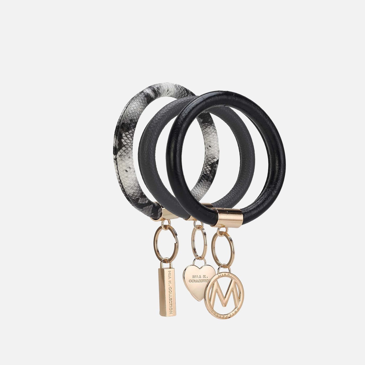 Jasmine Bangle Bracelet Keyring Set - GF