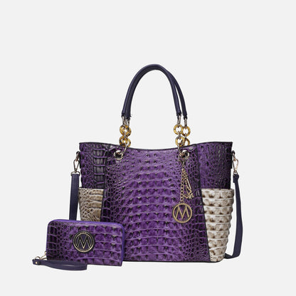 MKF Collection by Mia K. - Merlina Tote Bag and Wallet Set