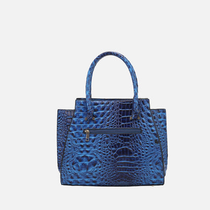 MKF Collection by Mia K. - Viridiana Croc Tote Bag and Set