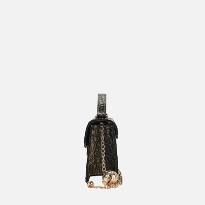 MKF Collection by Mia K. - Luxe Croc-Embossed Mini Satchel