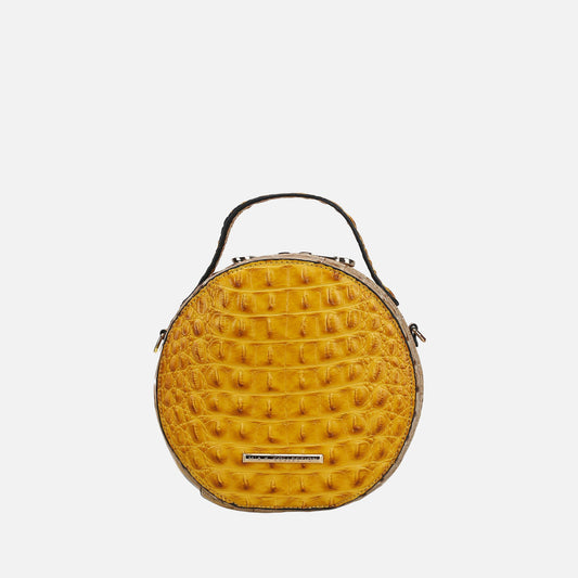 Ynnari Croc Round Crossbody Bag