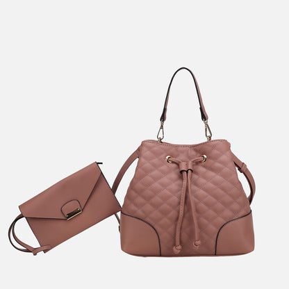 Wendy 2 PCS Bucket Bag with Wristlet