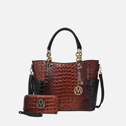 MKF Collection by Mia K. - Merlina Tote Bag and Wallet Set