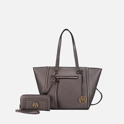 MKF Collection by Mia K. - Alexandra Tote Bag and Wallet Set