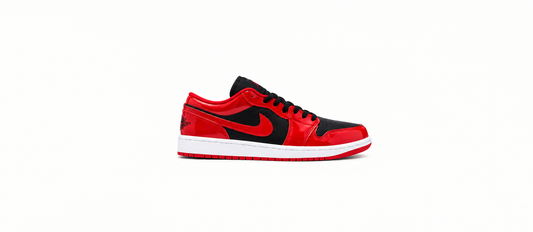 Air Jordan Retro 1 Low SE - Patent/Varsity Red/Black
