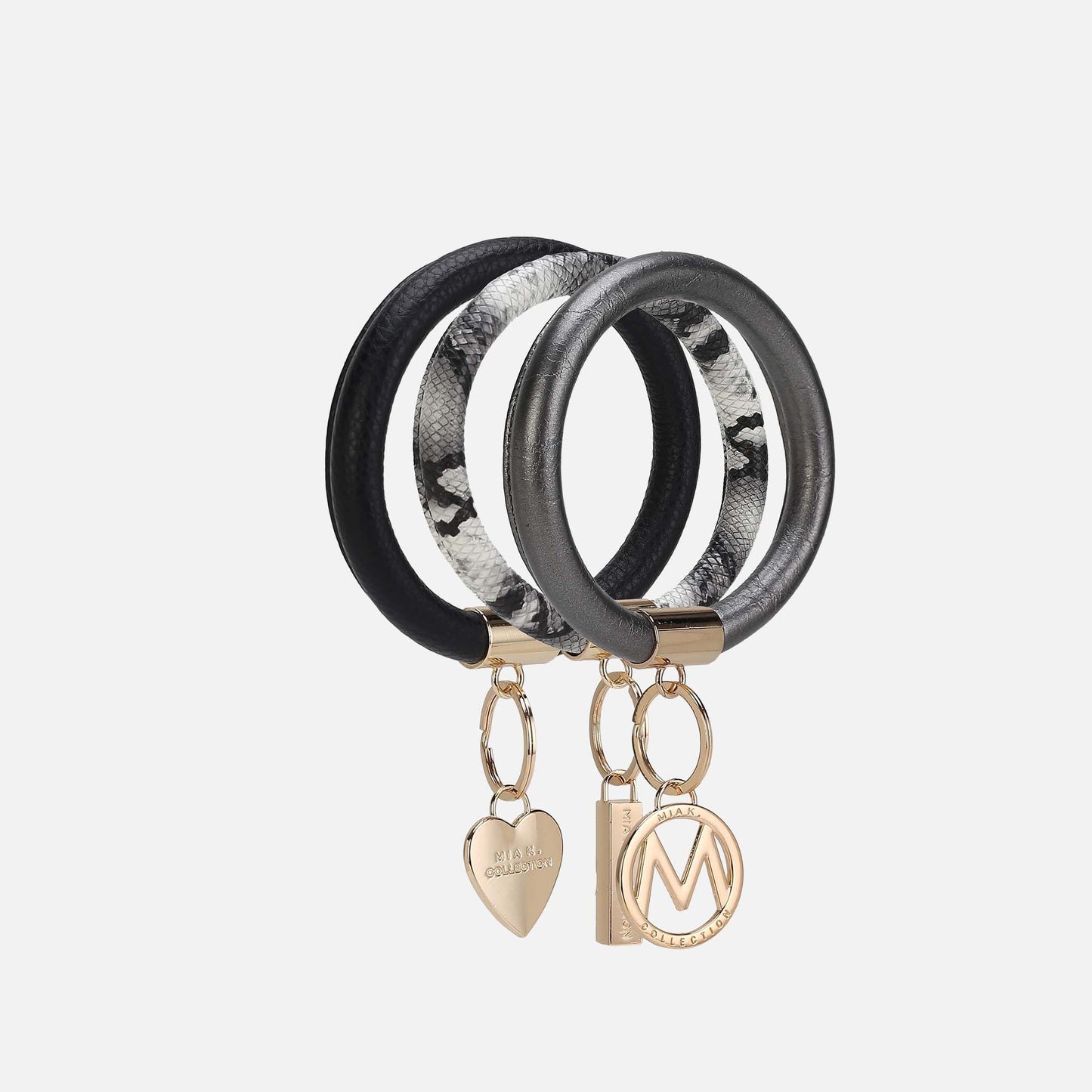 Jasmine Bangle Bracelet Keyring Set - GF