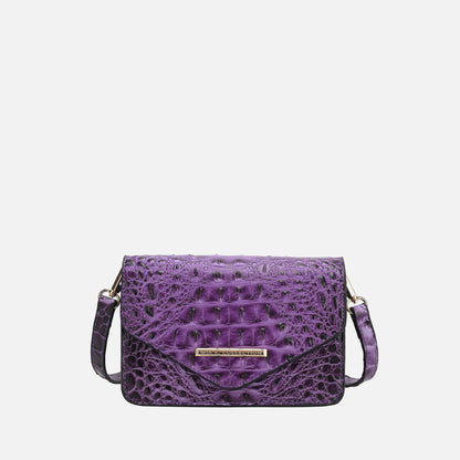 Vanta Solid Croc Saddle Bag