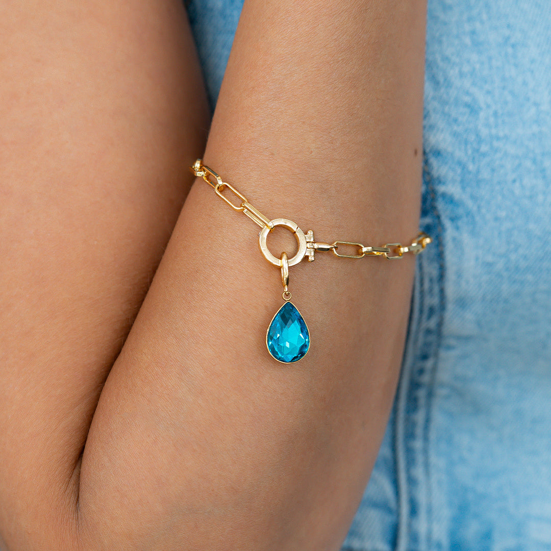Mint & Lily Teardrop Birthstone Charm