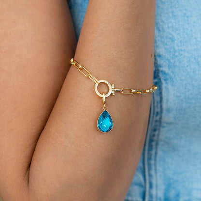 Mint & Lily Teardrop Birthstone Charm