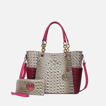 MKF Collection by Mia K. - Merlina Tote Bag and Wallet Set