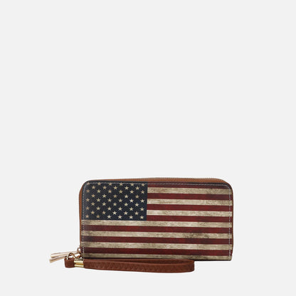 Uriel Printed Flag Wallet