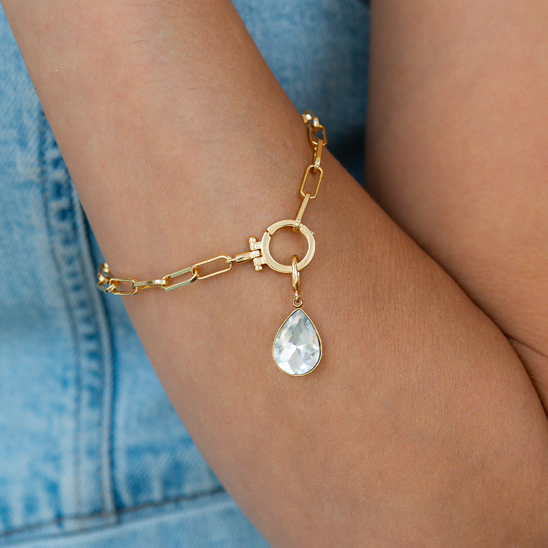 Mint & Lily Teardrop Birthstone Charm
