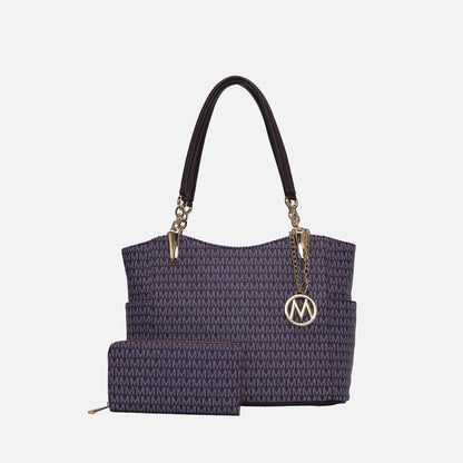 Savannah Signature Tote Bag and Wallet Set