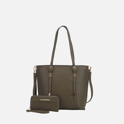MKF Collection by Mia K. - Emery Tote Bag and Wallet Set