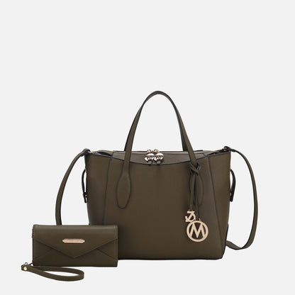 MKF Collection by Mia K. - Bruna Tote Bag and Wallet Set