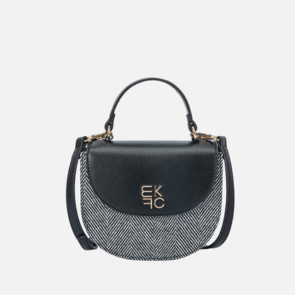 Heloise Herringbone Crossbody Bag