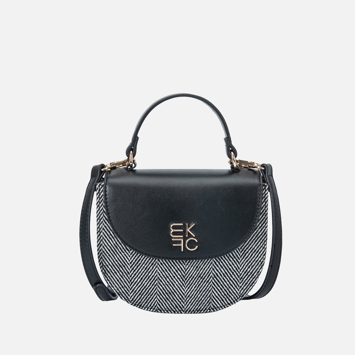 Heloise Herringbone Crossbody Bag