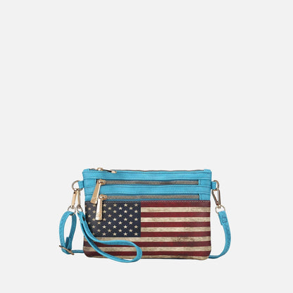 MKF Collection by Mia K. - Alisson Printed Flag Crossbody Bag