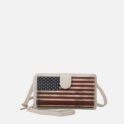 Kiara Printed Flag Phone Crossbody Bag