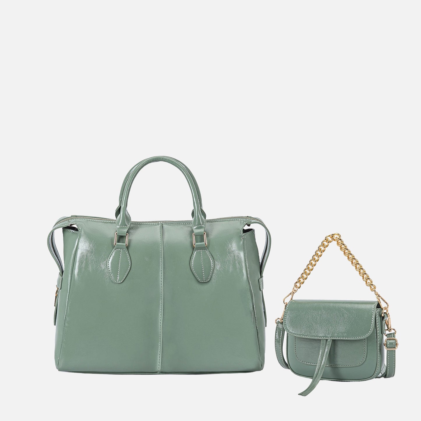 MKF Collection by Mia K. - Yareli Tote Bag  with Mini Bag- 2-piece set