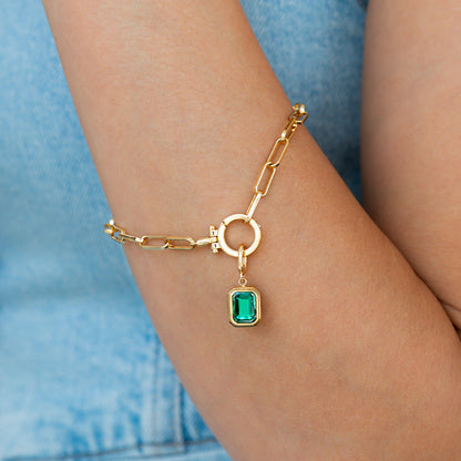 Mint & Lily Baguette Birthstone Charm