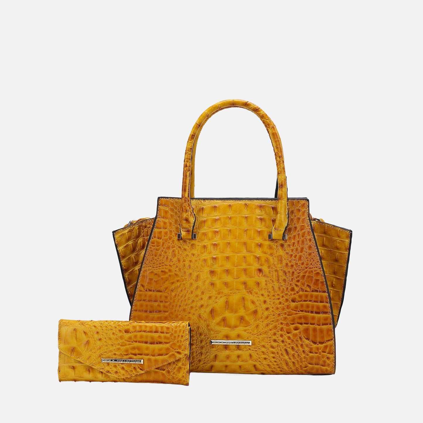 MKF Collection by Mia K. - Viridiana Croc Tote Bag and Set