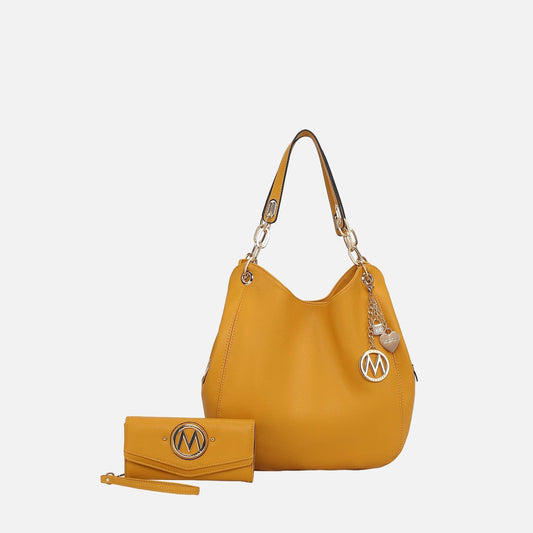 MKF Collection by Mia K. - Ashley Hobo Bag and Wallet Set