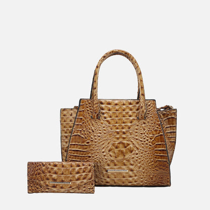 MKF Collection by Mia K. - Viridiana Croc Tote Bag and Set