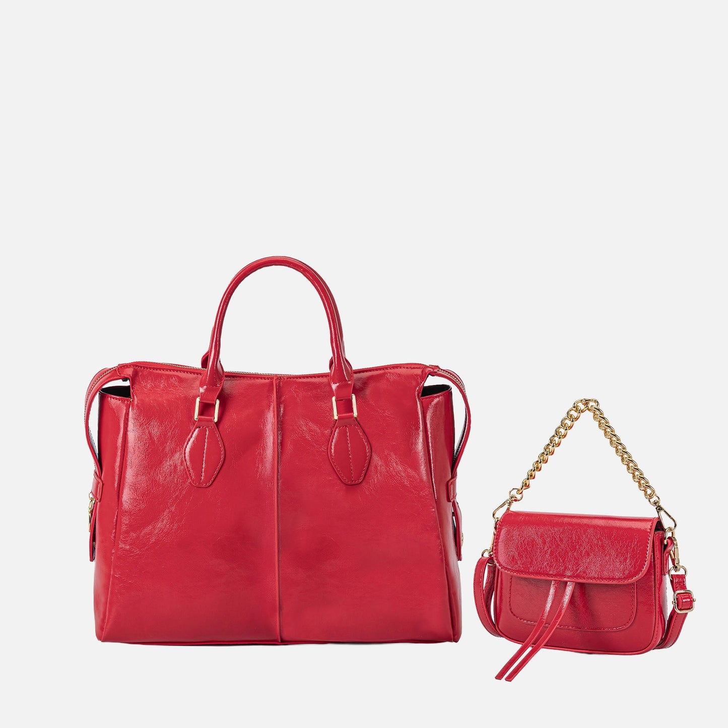 MKF Collection by Mia K. - Yareli Tote Bag  with Mini Bag- 2-piece set