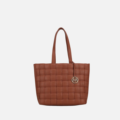 MKF Collection by Mia K. - Rowan Woven Tote Bag