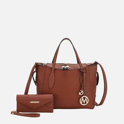 MKF Collection by Mia K. - Bruna Tote Bag and Wallet Set