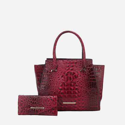 MKF Collection by Mia K. - Viridiana Croc Tote Bag and Set