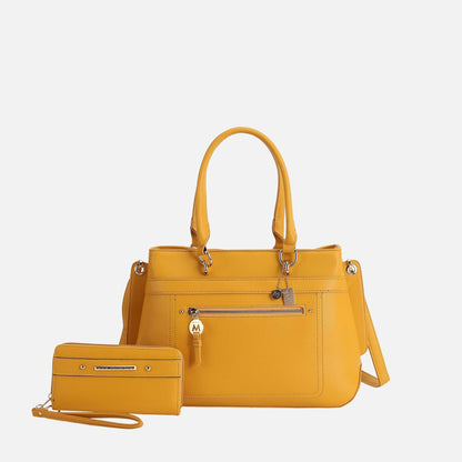 Gardenia Tote Bag and Wallet Set