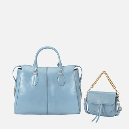 MKF Collection by Mia K. - Yareli Tote Bag  with Mini Bag- 2-piece set