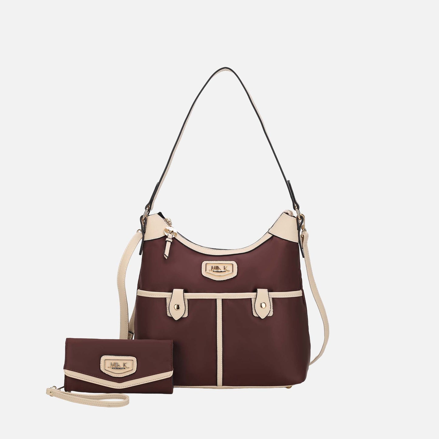 MKF Collection by Mia K. - Harper Nylon Shoulder Bag and set