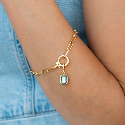 Mint & Lily Baguette Birthstone Charm
