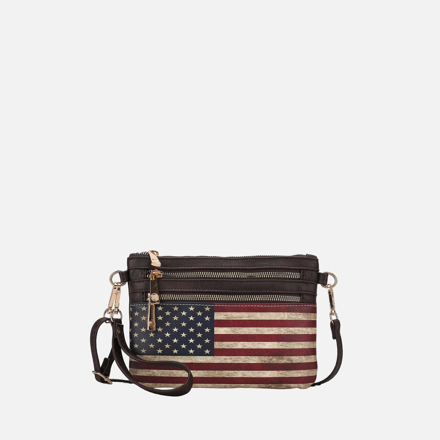 MKF Collection by Mia K. - Alisson Printed Flag Crossbody Bag