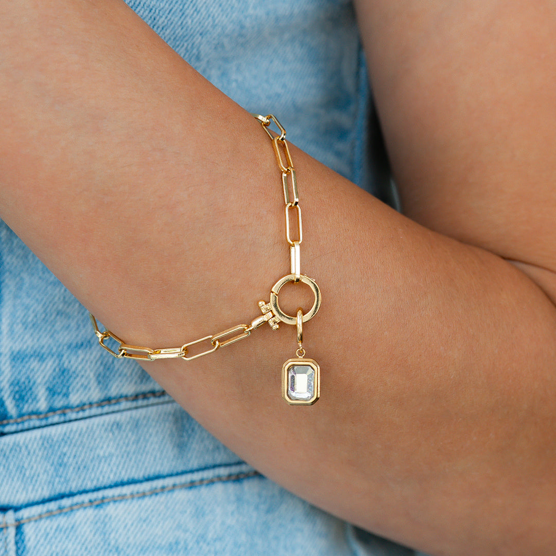 Mint & Lily Baguette Birthstone Charm
