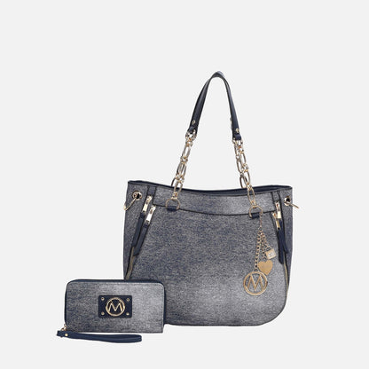 MKF Collection by Mia K. - Lina ll Tote Bag and Wallet set