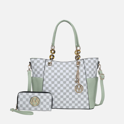 MKF Collection by Mia K. - Merlina Tote Bag and Wallet Set
