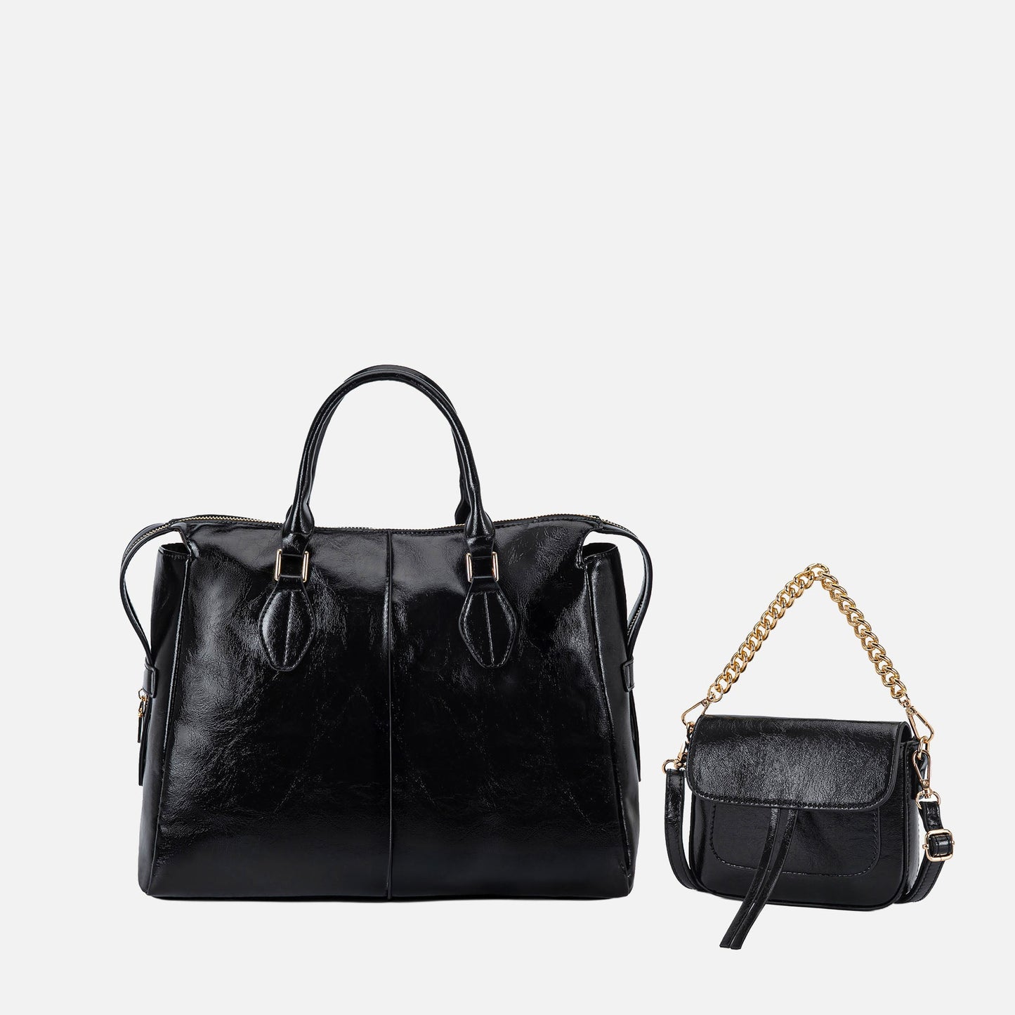 MKF Collection by Mia K. - Yareli Tote Bag  with Mini Bag- 2-piece set