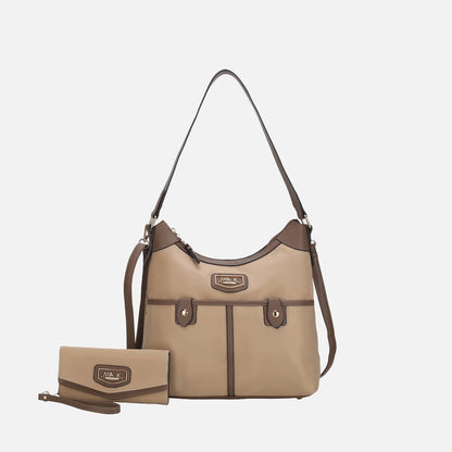 MKF Collection by Mia K. - Harper Nylon Shoulder Bag and set