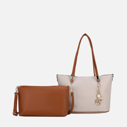 MKF Collection by Mia K. - Malay Tote Bag and Cosmetic Pouch Set