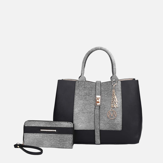 MKF Collection by Mia K. - Yola II Tote Bag and Wallet Set