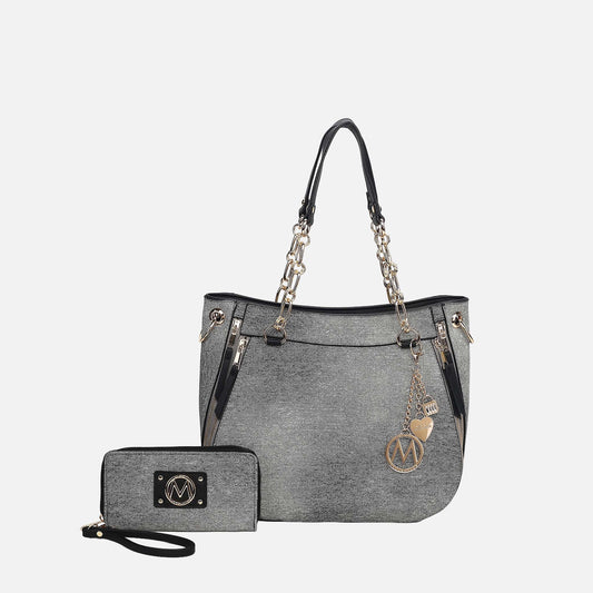 MKF Collection by Mia K. - Lina ll Tote Bag and Wallet set