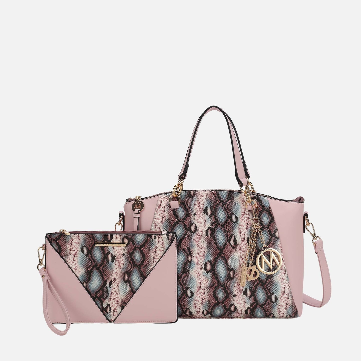 MKF Collection by Mia K. - Addison Shoulder Bag and Wristlet Set