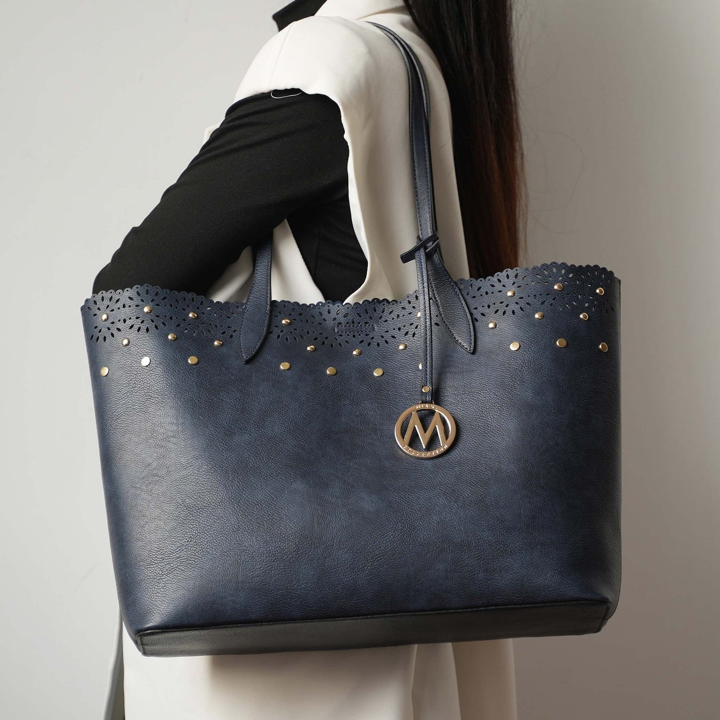 MKF Collection by Mia K. - Mariahna 3 Pcs Shopper Tote, crossbody and Wallet