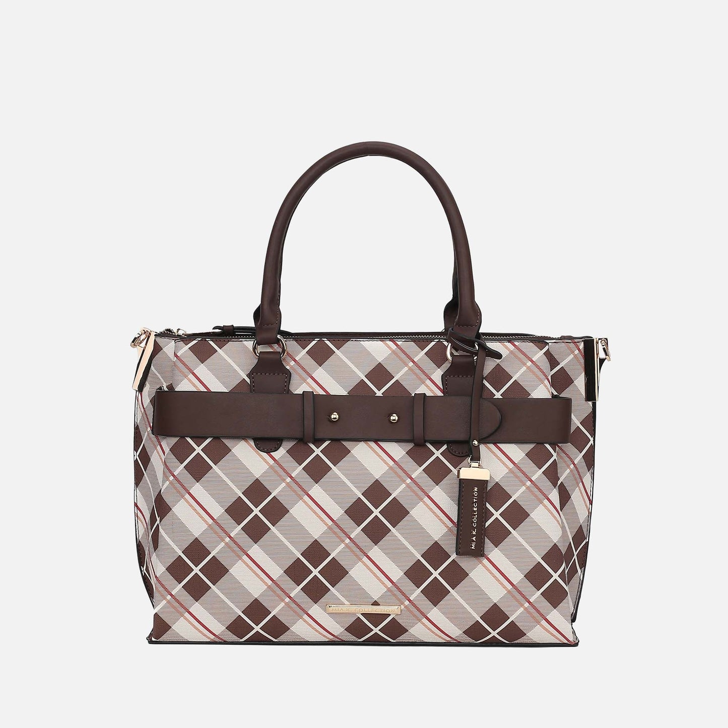Vivian Plaid Shoulder Bag